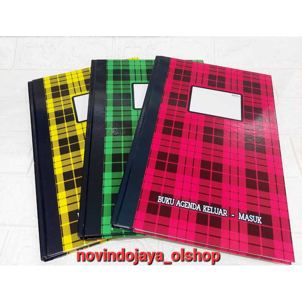 

BUKU AGENDA KELUAR MASUK FOLIO HARD COVER KIKY 100 LEMBAR TERLARIS