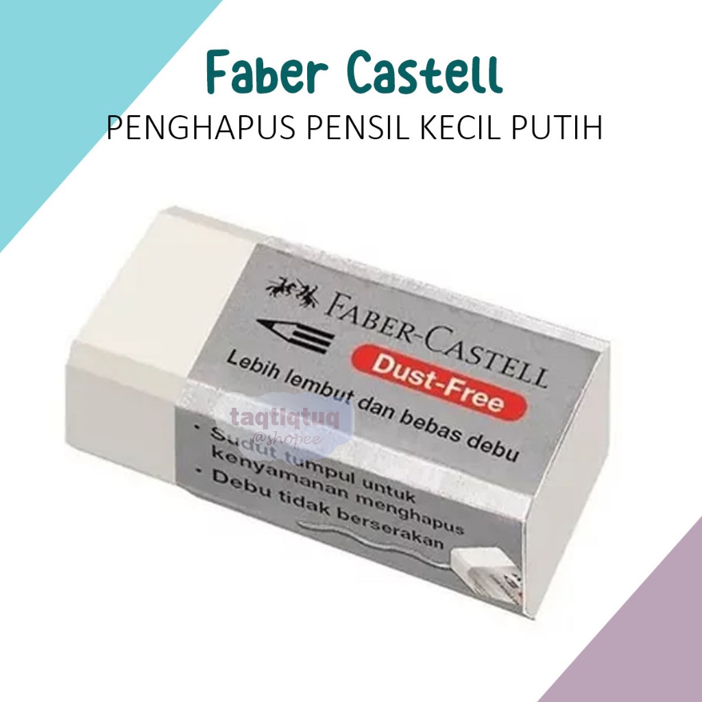 

Karet Penghapus Faber Castell Putih Kecil Apusan Pensil Pencil Remover Stip White Dust Free Small Eraser