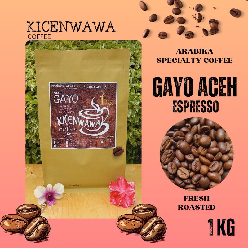

Biji Kopi Gayo Aceh Espresso 1kg / Specialty Coffee / Biji Kopi Premium