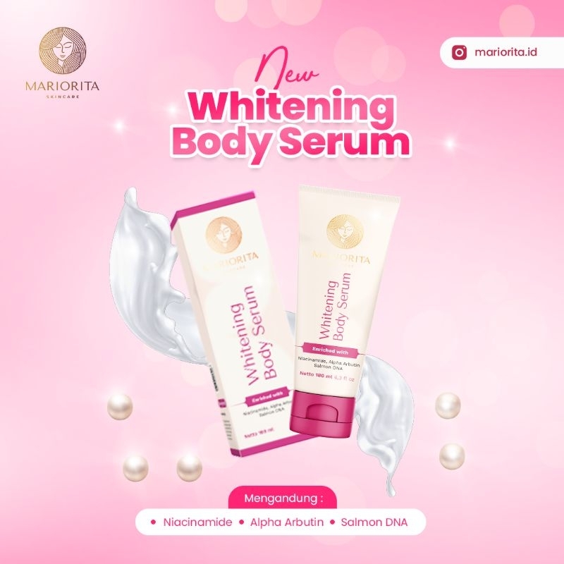MARIORITA Whitening Body Serum BPOM - Serum Badan dengan Alpha arbutin untuk mencerahkan