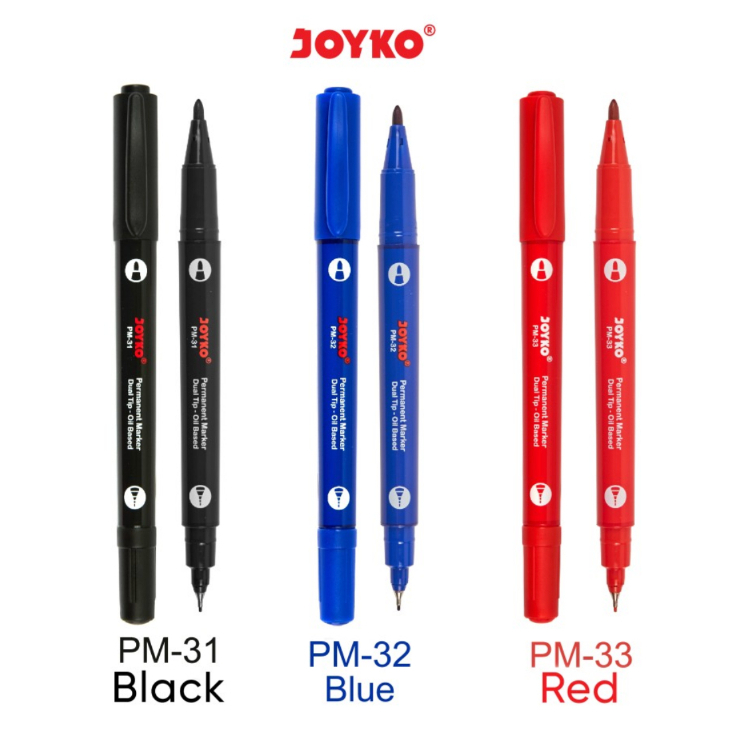 

SPIDOL JOYKO DUAL TIP PERMANEN PERMANENT Marker Dual Tip / Dua Sisi