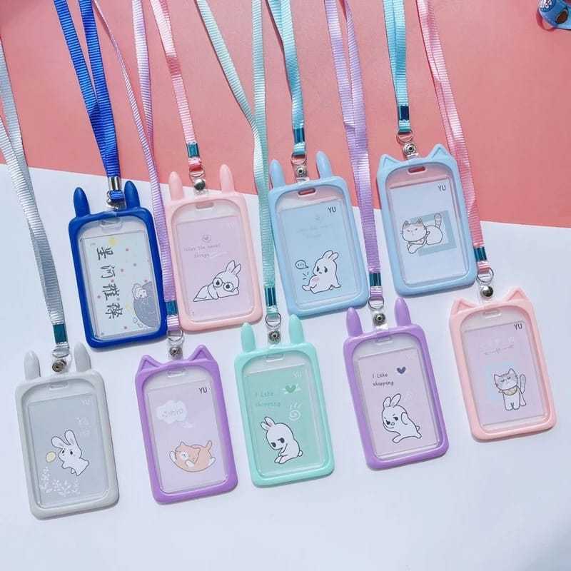

Tali Gantungan ID Card Kartu Name Tag Lanyard Kelinci Lucu