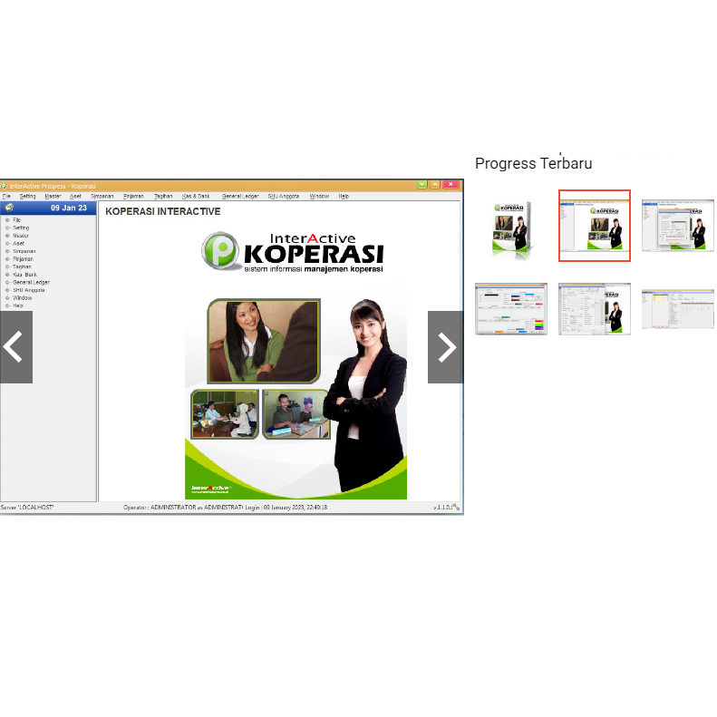 Software Koperasi Interactive Progress Terbaru
