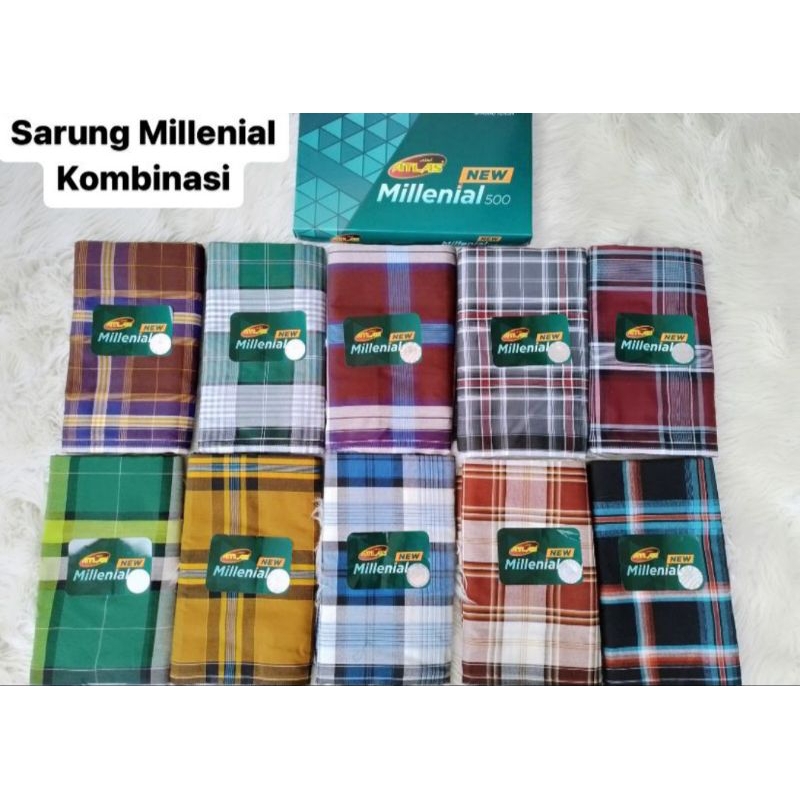 Sarung Atlas Millenial Kombinasi