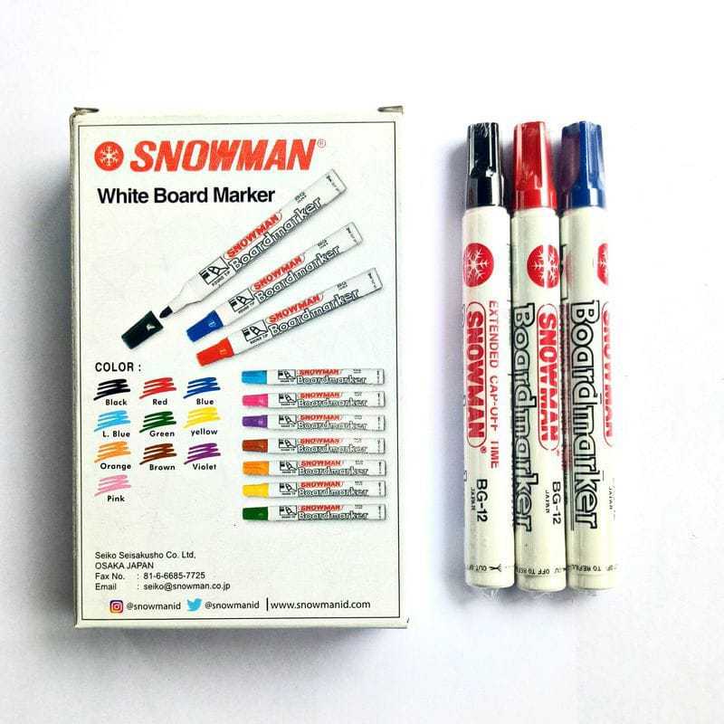 

Snowman BG-12 Whiteboard Marker Black
