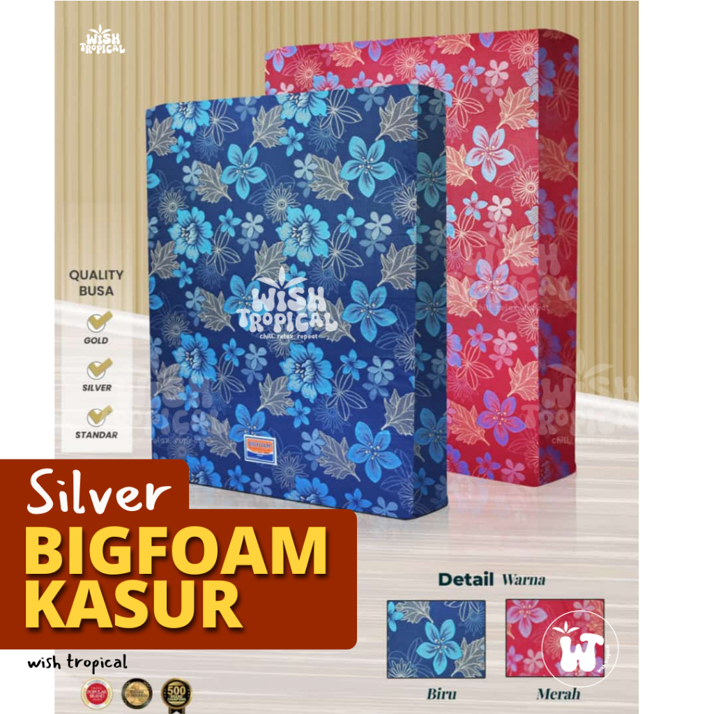 Kasur Busa BIG FOAM Silver TERMURAH 90x200, 120X200, 160X200 / Kasur Spon BigFoam 14 cm GARANSI 5 TA