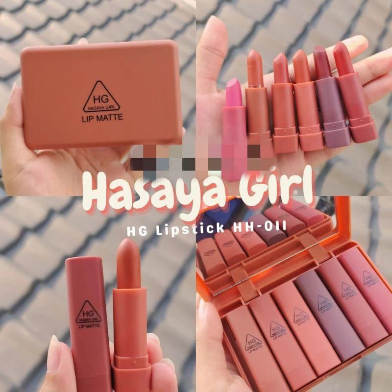 Hasaya Girl Lipstik Mini nude Series ( 6 pcs per box ) 1 in6