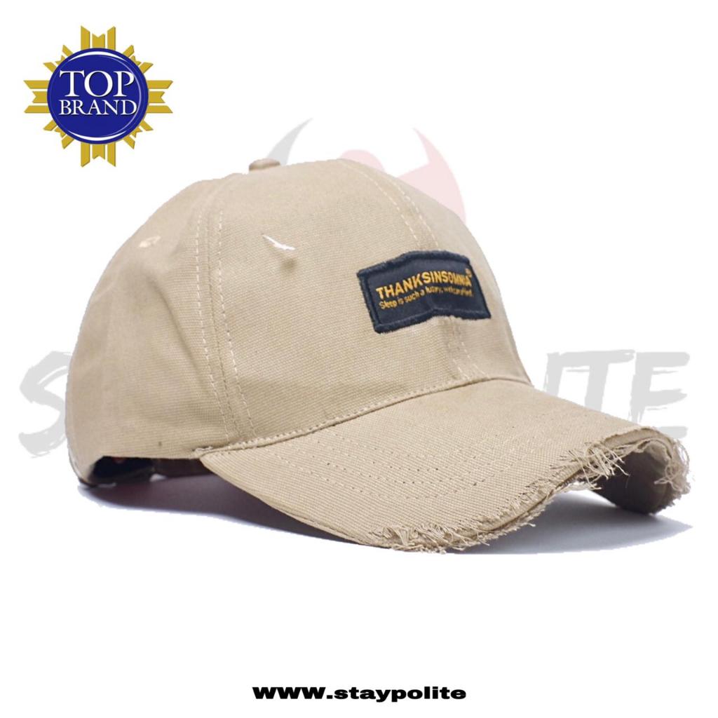 [COD]Topi distro terlaris SKYMO CREAM Sobek-Sobek /topi original/full bordir/topi baseball/topi pria