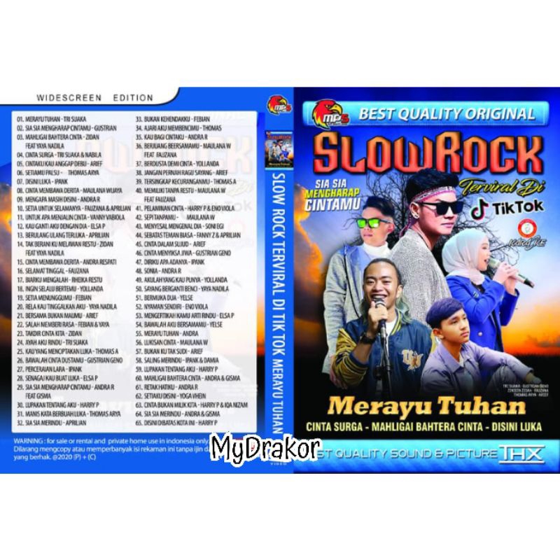 kaset video musik Mp5 Slowrock Terbaru Merayu Tuhan - 2023