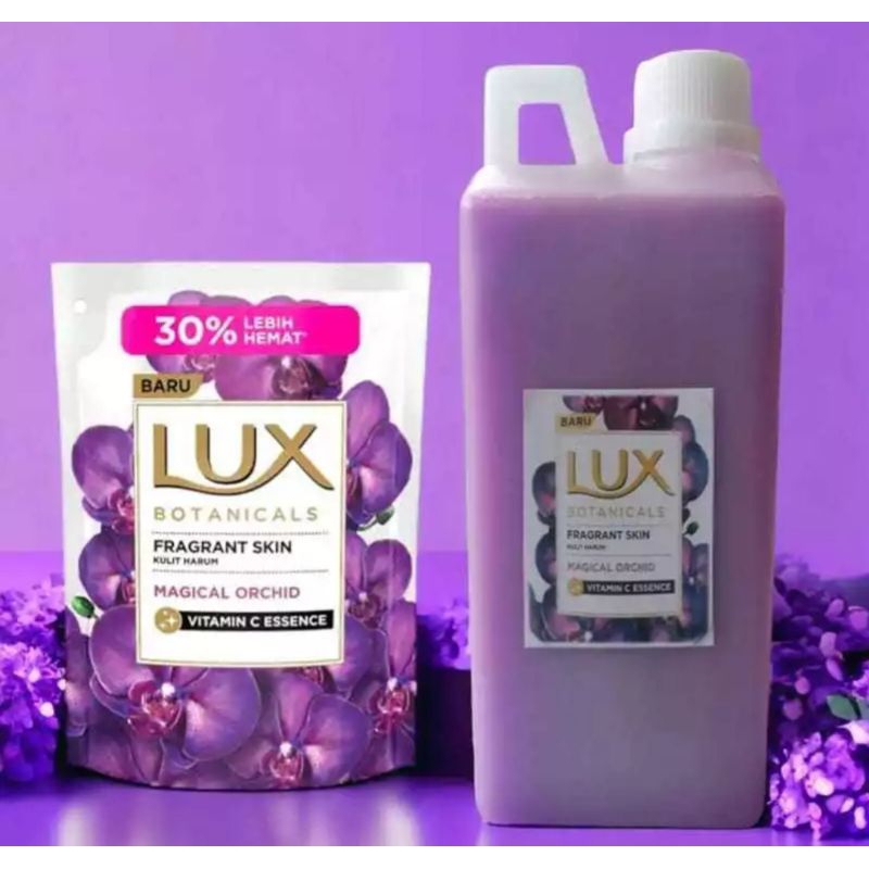 SABUN MANDI CAIR 1 liter REFILL REPACK Ins by Lux UNGU magical Orchid Refill Repack 1000 ml 1 liter