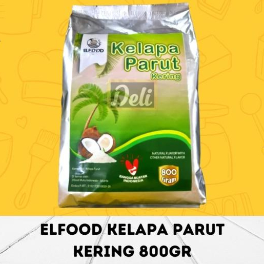 

,,,,,,,] ELFOOD Kelapa Parut Kering 800gr/Dried Coconut Flakes 800gr El Food