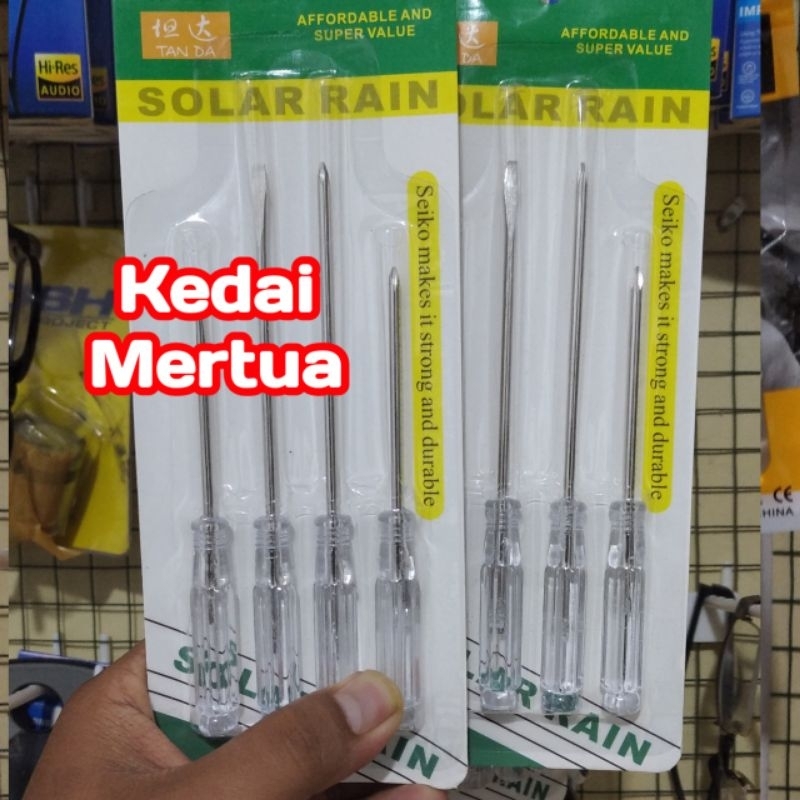 Obeng Plus Minus Obeng Set Komplit