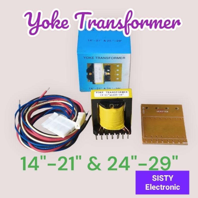 Yoke Tranformer Pelebar penyempit Gambar Tv 14"-21" Dan 25"-29"