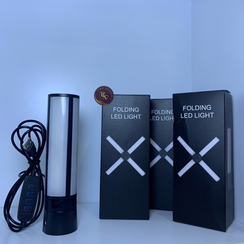 1 SET PAKET LAMPU LED MINI STARLIGHT + TRIPOD + HOLDER SET SUPER TERANG MAKE UP VLOG LAMPU RINGLIGHT