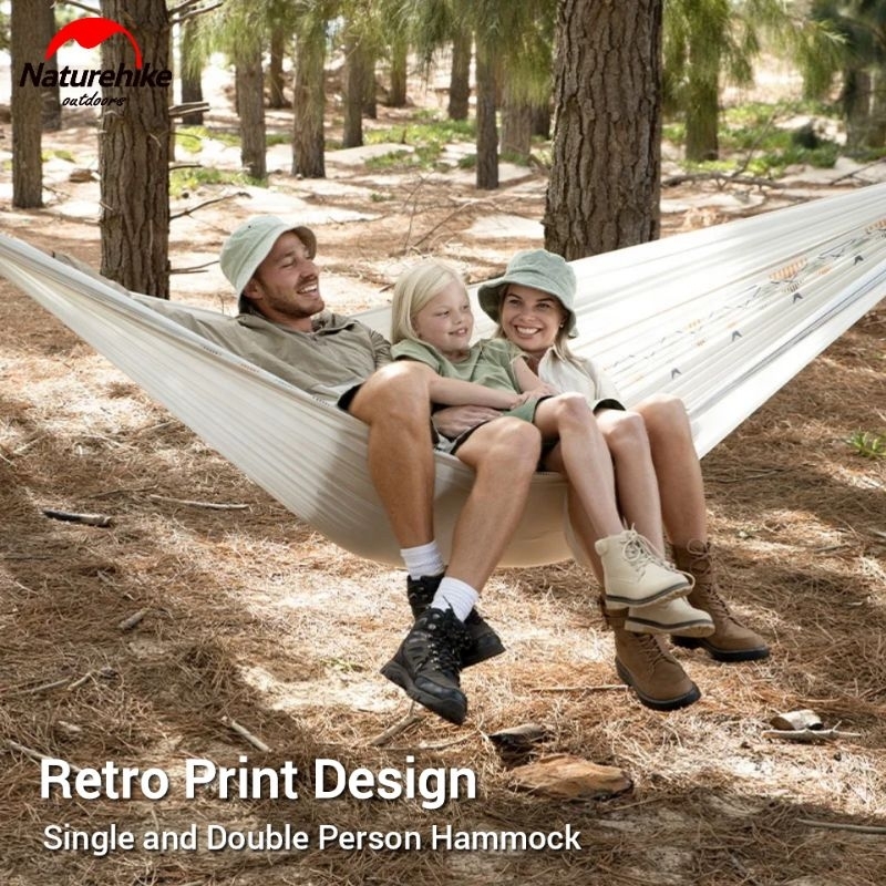 HAMMOCK PRINTED DC-C08 SOLITARY BOAT NATUREHIKE CNH22HJ004 TEMPAT TIDUR GANTUNG AYUNAN OUTDOOR ULTRA