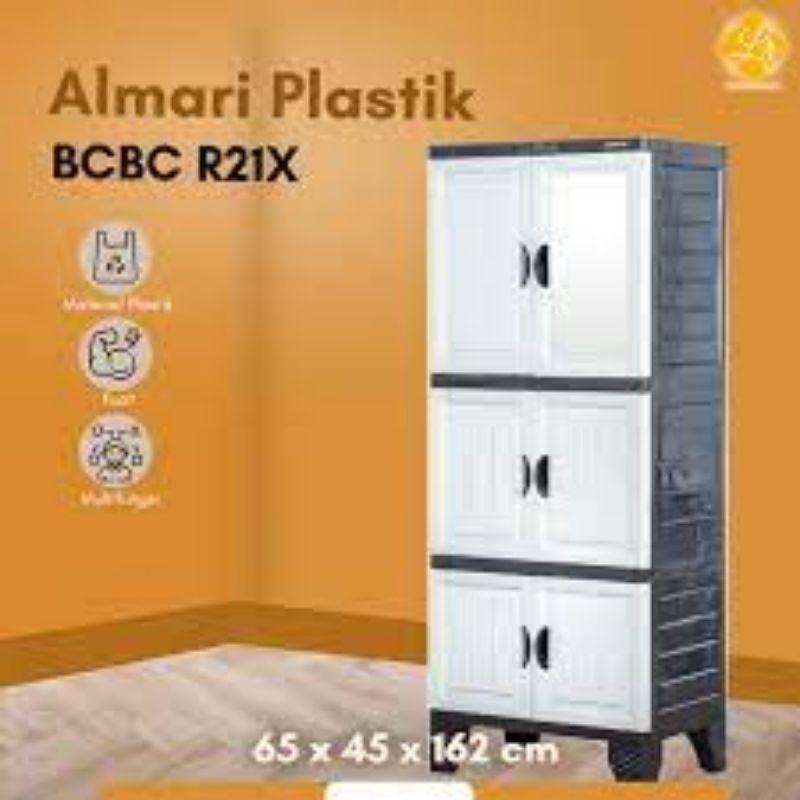 Napolly Bbc R21x / Lemari Plastik Pakaian Serbaguna / FURNI FURNIQ
