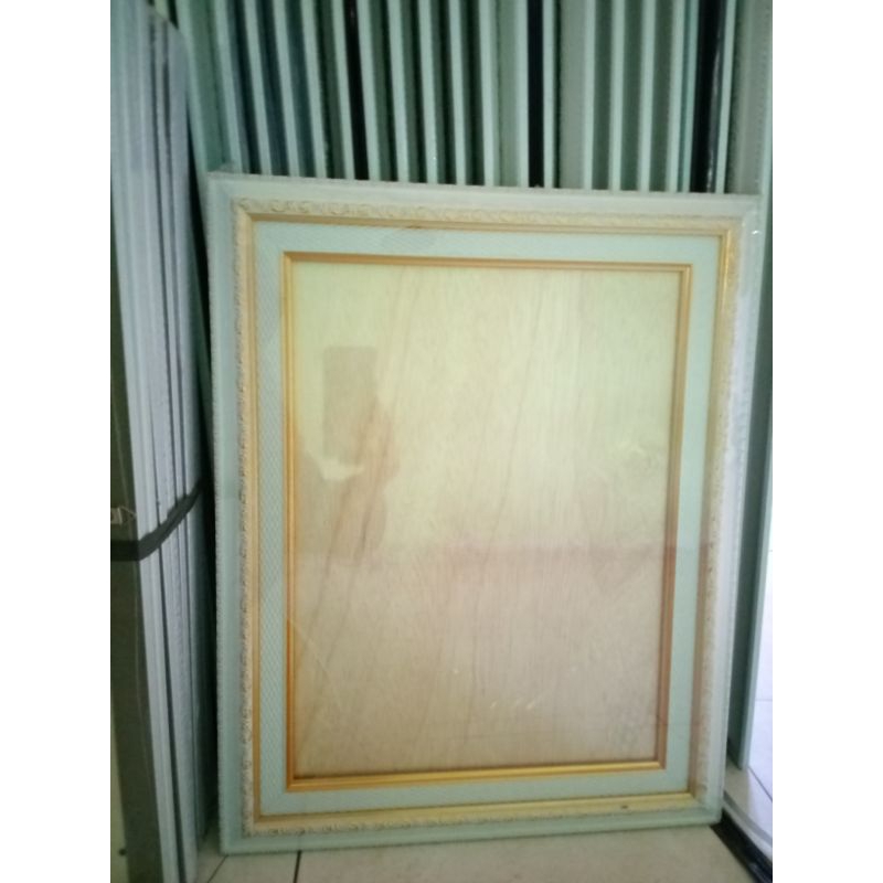 Frame Ukir Putih Linen 12R 30×40/ Figura foto/ Figura murah/Bingkai foto 30×40