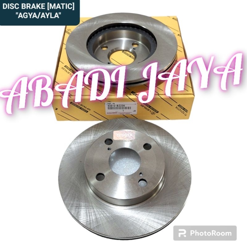 DISC BRAKE PIRINGAN CAKRAM REM DEPAN TOYOTA AGYA AYLA MATIC 43512-BZ230 ORIGINAL