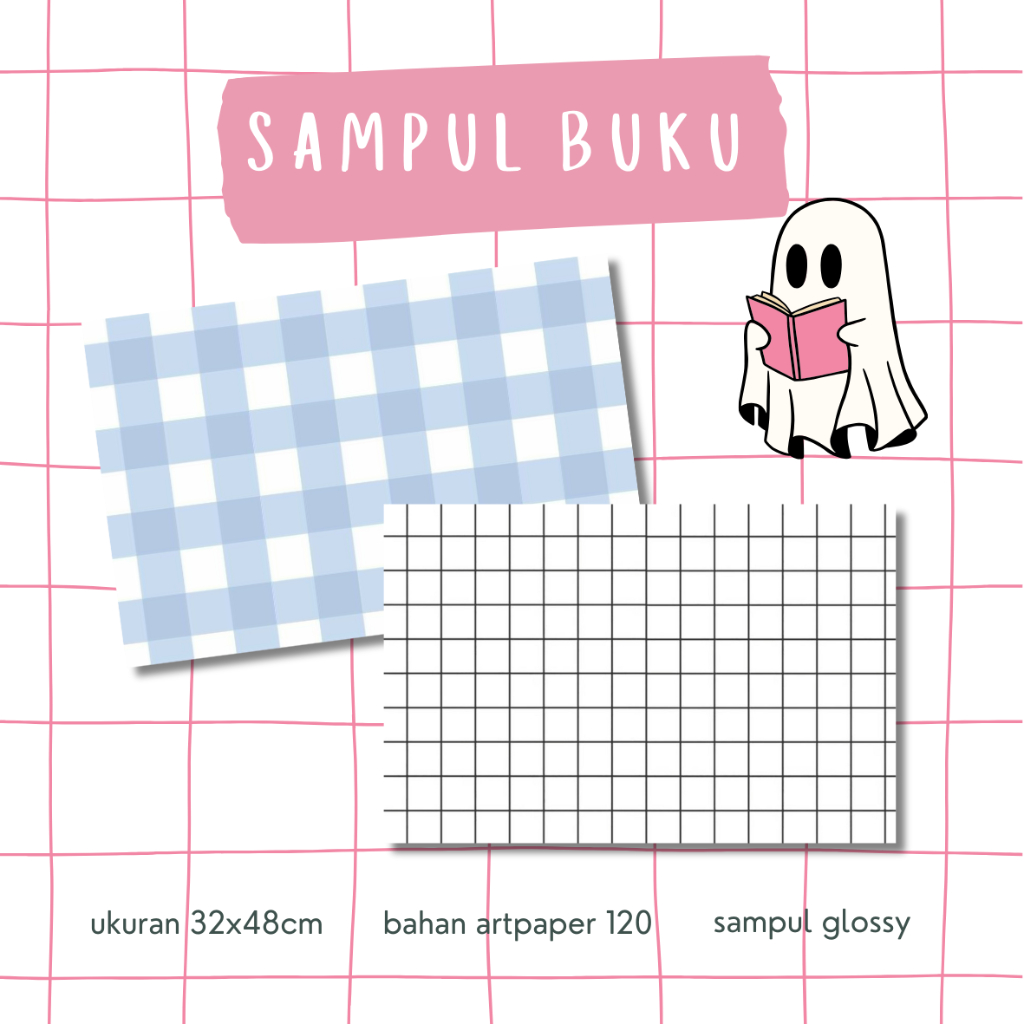 [Min Order 5] Sampul Buku Kotak - Kertas Sampul Buku Motif - Kertas Kado Wrap Paper - Sampul Buku Ae