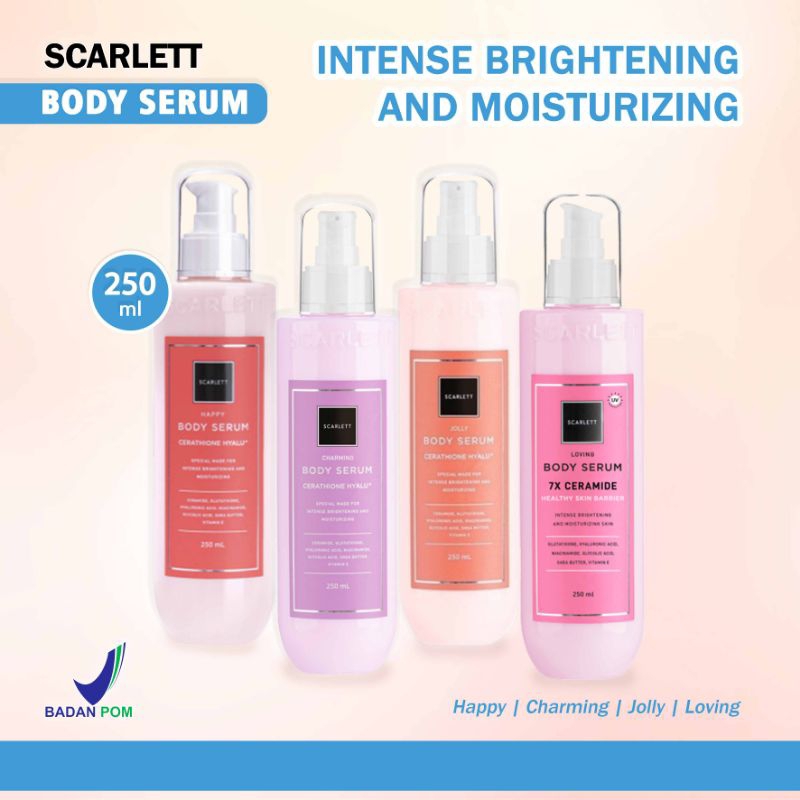 SCARLETT BODY SERUM/SCARLETT BODY SERUM WHITENING/Serum badan scarlett