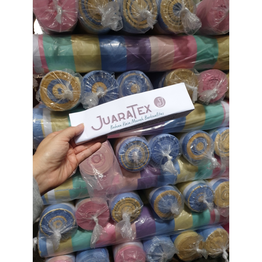 JuaraTex : KAIN GROSIR TERMURAH Polymicro Disperse Katun Premium 1 roll = 120 meter