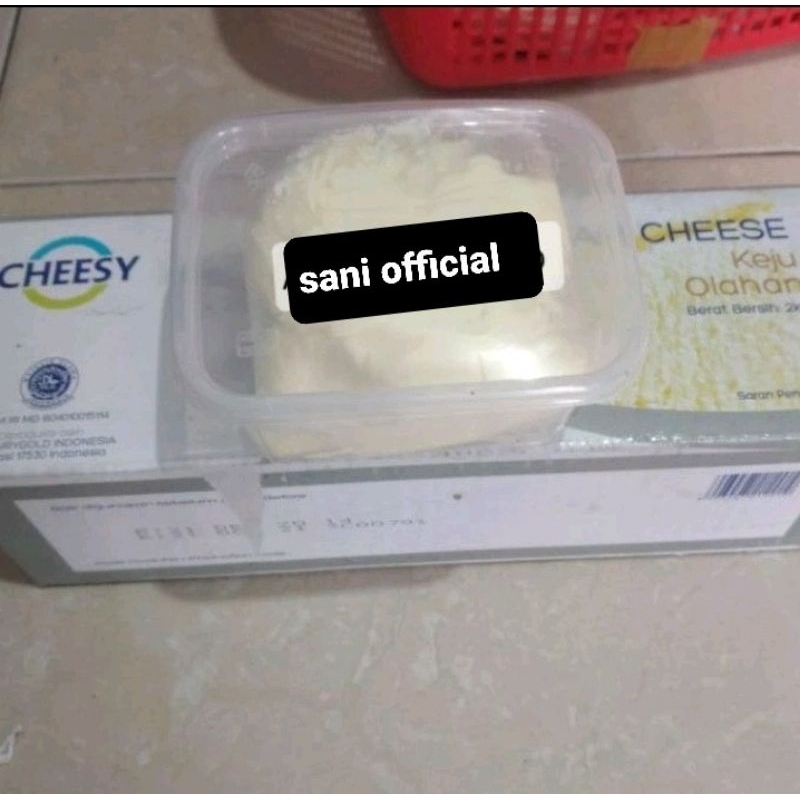 

Cheesy keju cream cheese kemasan repack potongan keju