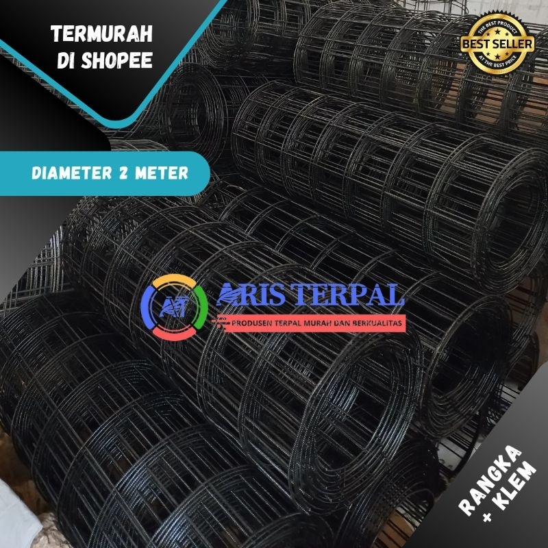 Rangka Kolam Bulat Diameter 2 meter // Rangka kolam terpal bulat D2 + Klem-U