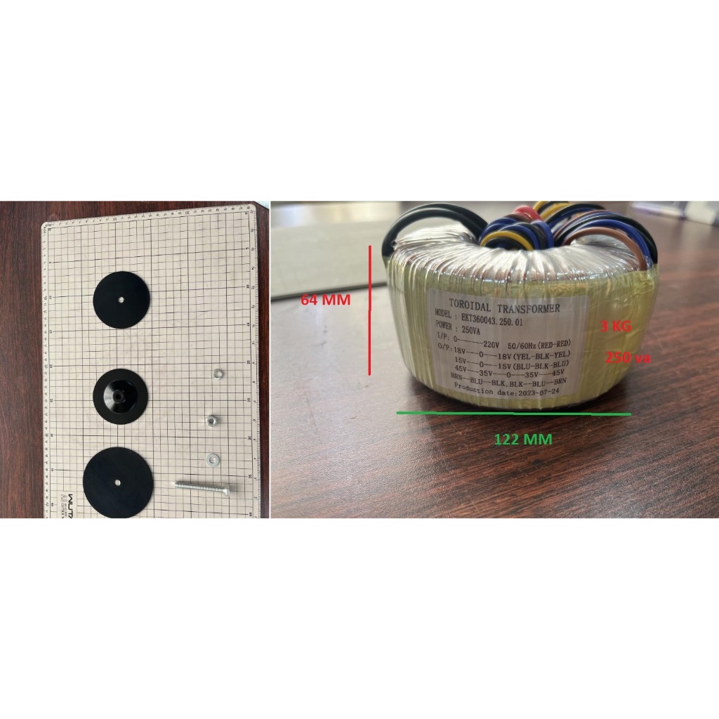 Trafo toroid 5A (CT 35-45 , extra CT 18, CT15)