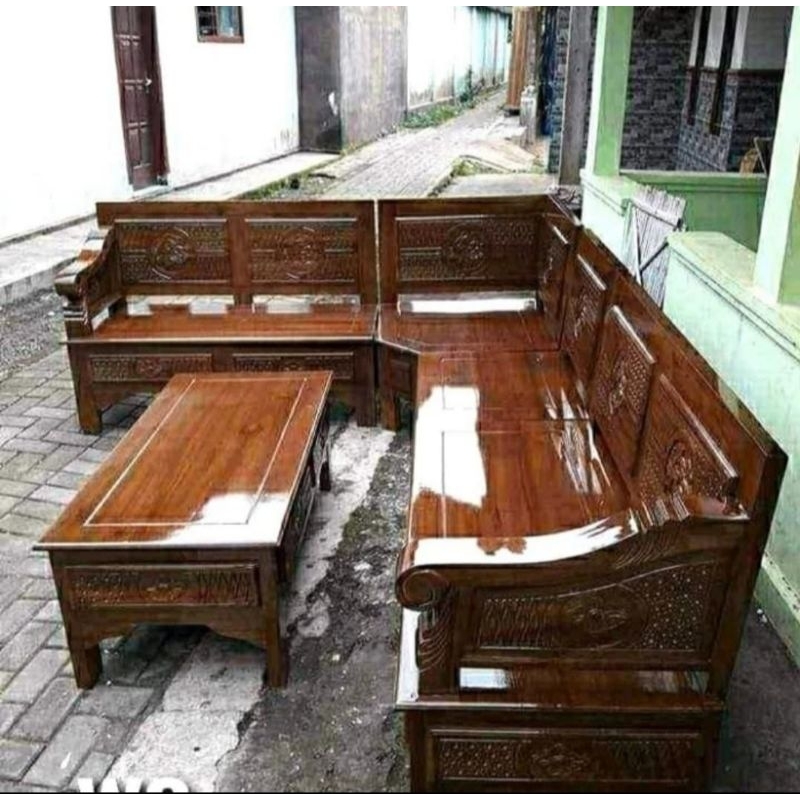 Kursi Sudut Jati Asli Jepara Kursi sudut jati