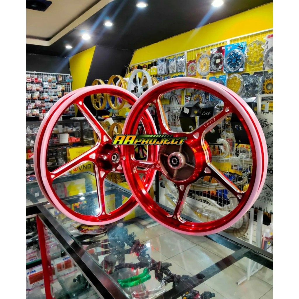 Velg Palang 5 copy Enkei AK55 VND Racing Mx King/Vixion New/Rx King/JupiterZ/Vega/Mx Old/FizR/Force1