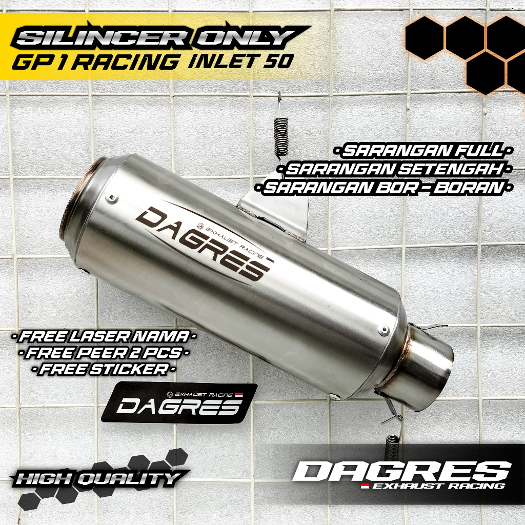 Silencer knalpot racing Dagres silincer Gp original