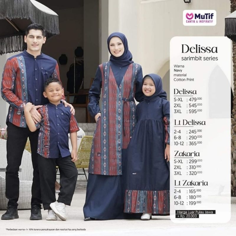 DELISSA NAVY MUTIF/GAMIS MUTIF/GAMIS NAVY