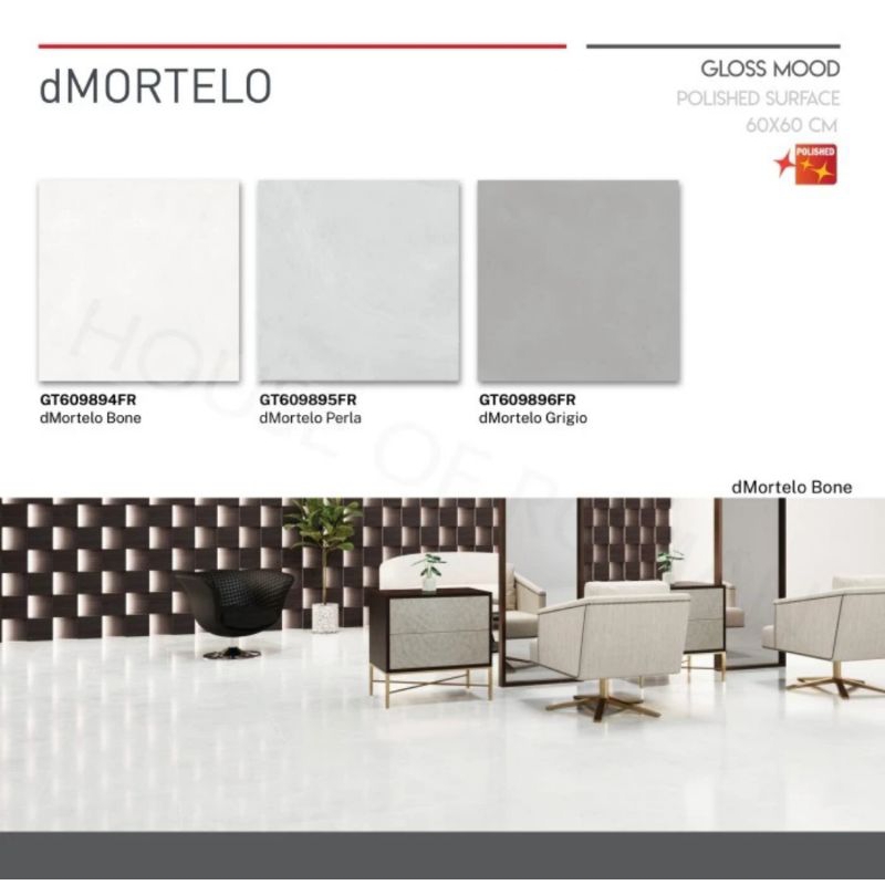 RomanGranit Gloss Mood GT609894FR - dMortelo bone 60x60 / roman granit glossy dmortelo bone/ granit 