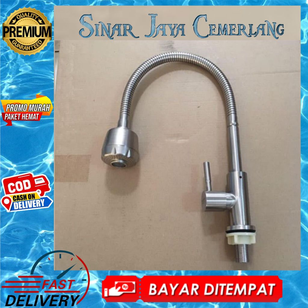 Kran Angsa Tanam Fleksibel SUS 304