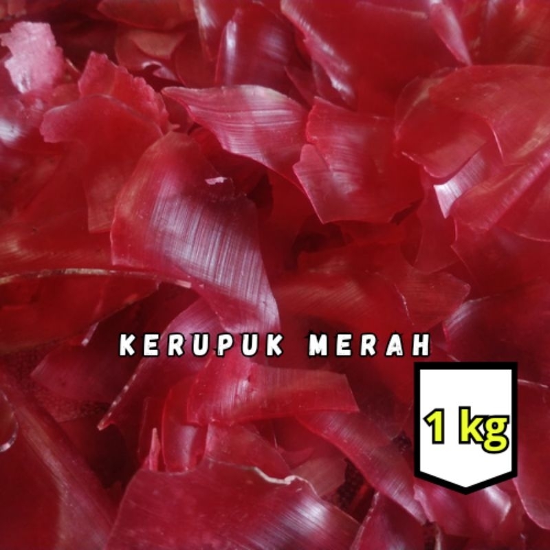 

kerupuk/kerupuk merah/kerupuk topping makanan khas padang 1 kg