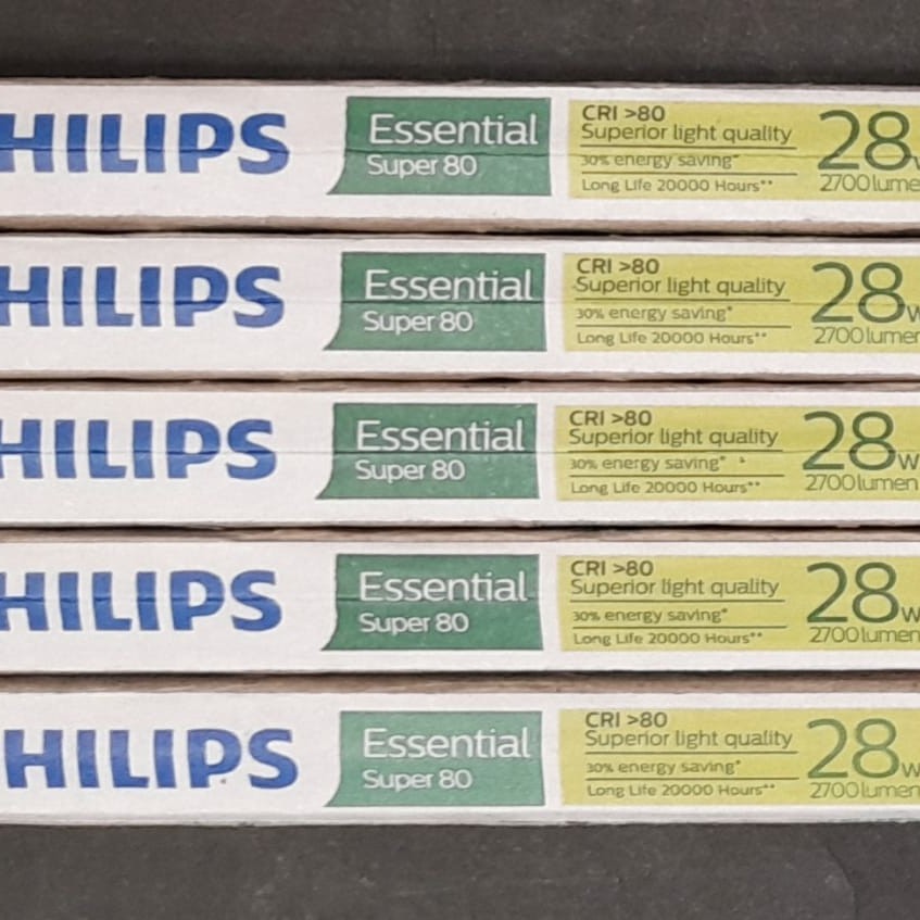 PHILIPS TL-5 Lampu TL5 28 W 830 840 865 T5 essential 28 watt T5 Philips 28Watt