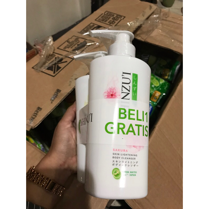 Sabun mandi cair shinzui 480ml sakura dan matshu beli 1 gratis 1