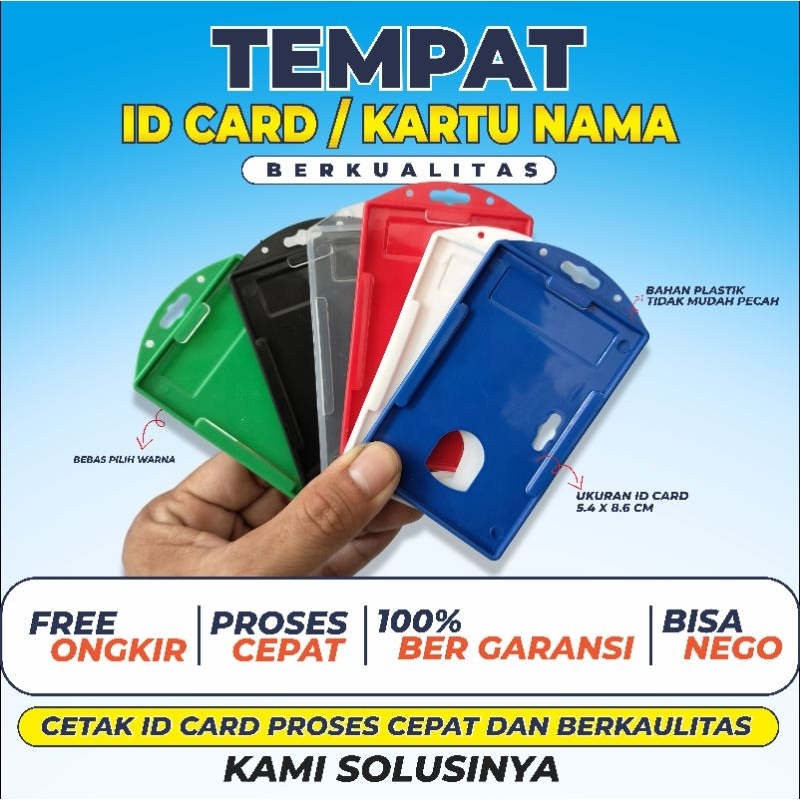 

Tempat Id Card Bahan Plastik