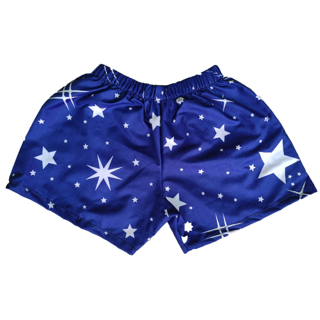 Celana boxer pria wanita celana pendek boxer motif bintang unisex termurah bandung