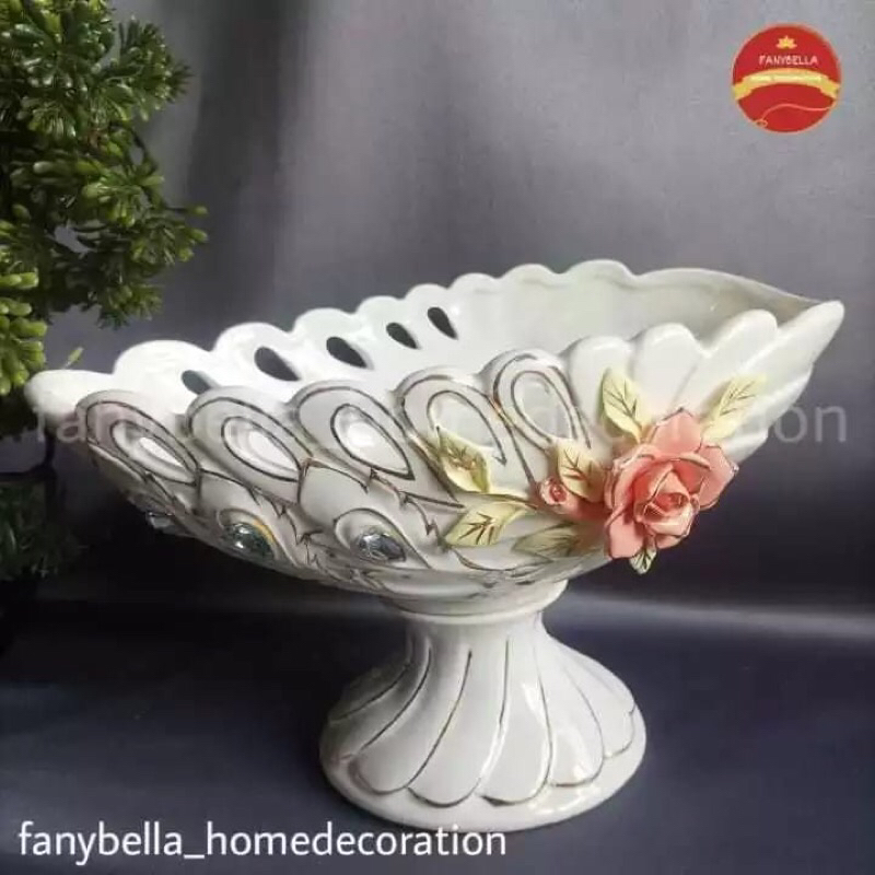 Tempat Buah / Tempat Buah Keramik/ Hiasan Rumah/ Dekorasi Rumah