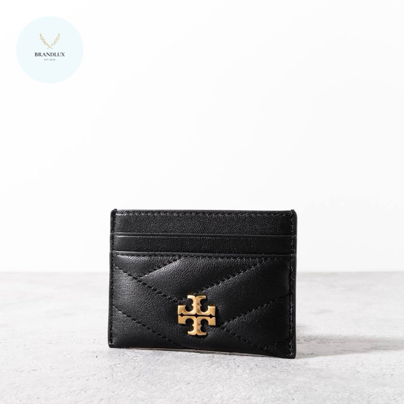 TORY BURCH Kira Chevron Card Holder Black