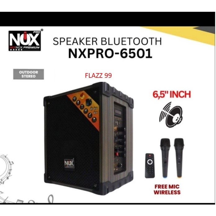 Speaker Nix Nox NXPRO 6501 speaker 6,5 inch Blutooth karaoke