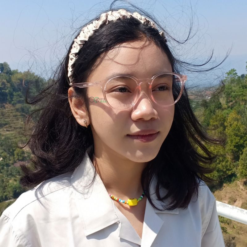 Frame kacamata wanita lentur elastis premium branded original Stretch 880