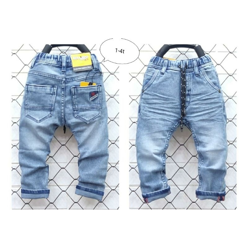 BINGGO CELANA JEANS ANAK LAKI-LAKI / JEANS BABY TERBARU/ JEANS ANAK PANJANG 1-4T