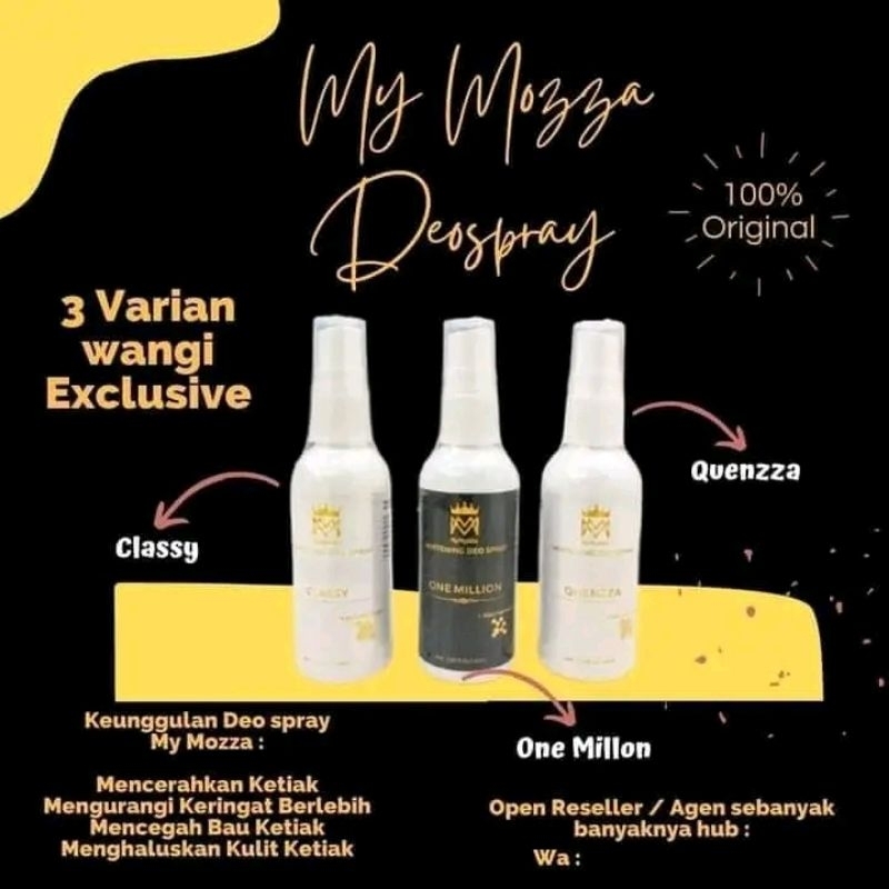 Deo Spray My Mozza Ori | isi 60ml