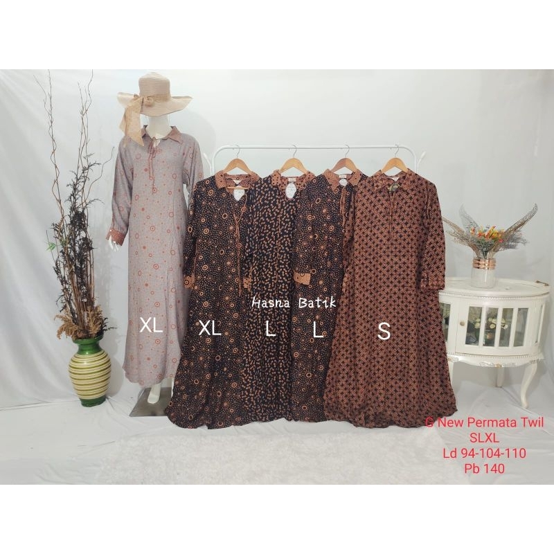 Gamis Luza (G. New Permata Twill) Batik Pekalongan