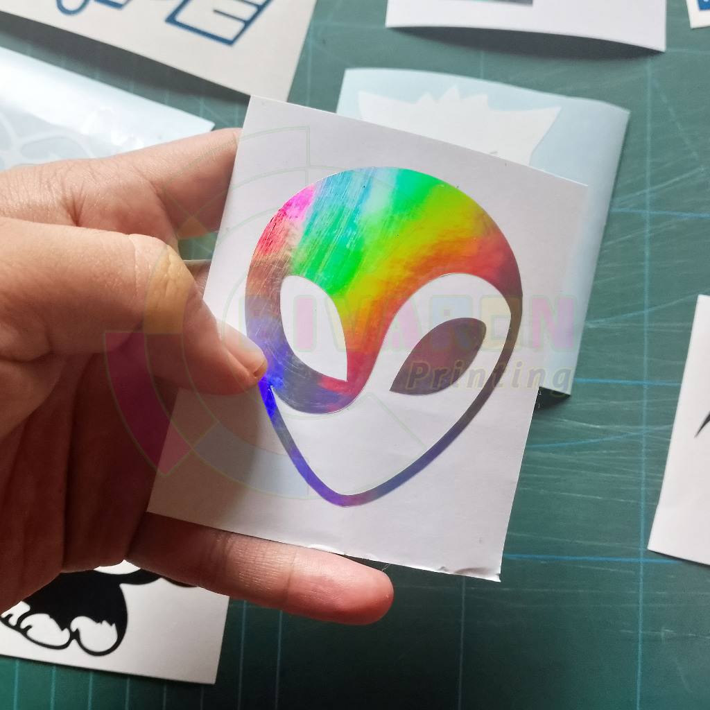 

( isi 2pcs ) Stiker cutting karakter/Stiker cutting alien 1 warna