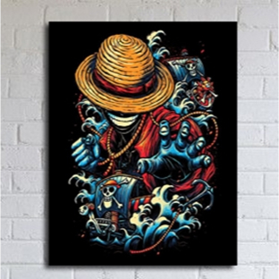 Poster Hiasan Dinding Monkey D Luffy