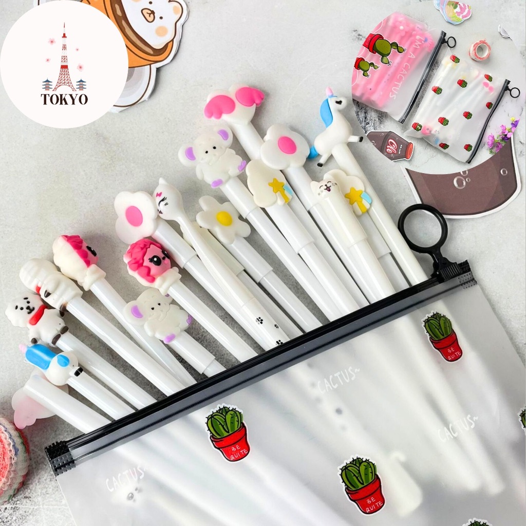 

Paket Pouch Kaktus Pulpen Gel isi 20 pcs Varian Putih Pink Alat Tulis Sekolah Stationery