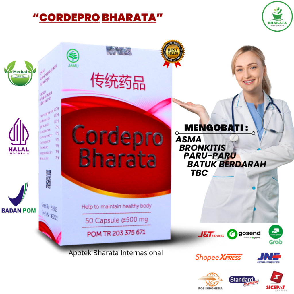 Obat Paru paru & TBC Ampuh Cordepro Bharata 100% Original